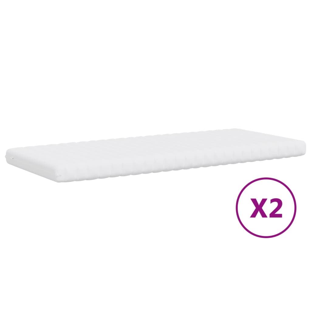 vidaXL Sofa rozsuwana z materacami, różowa, 80x200 cm, aksamit