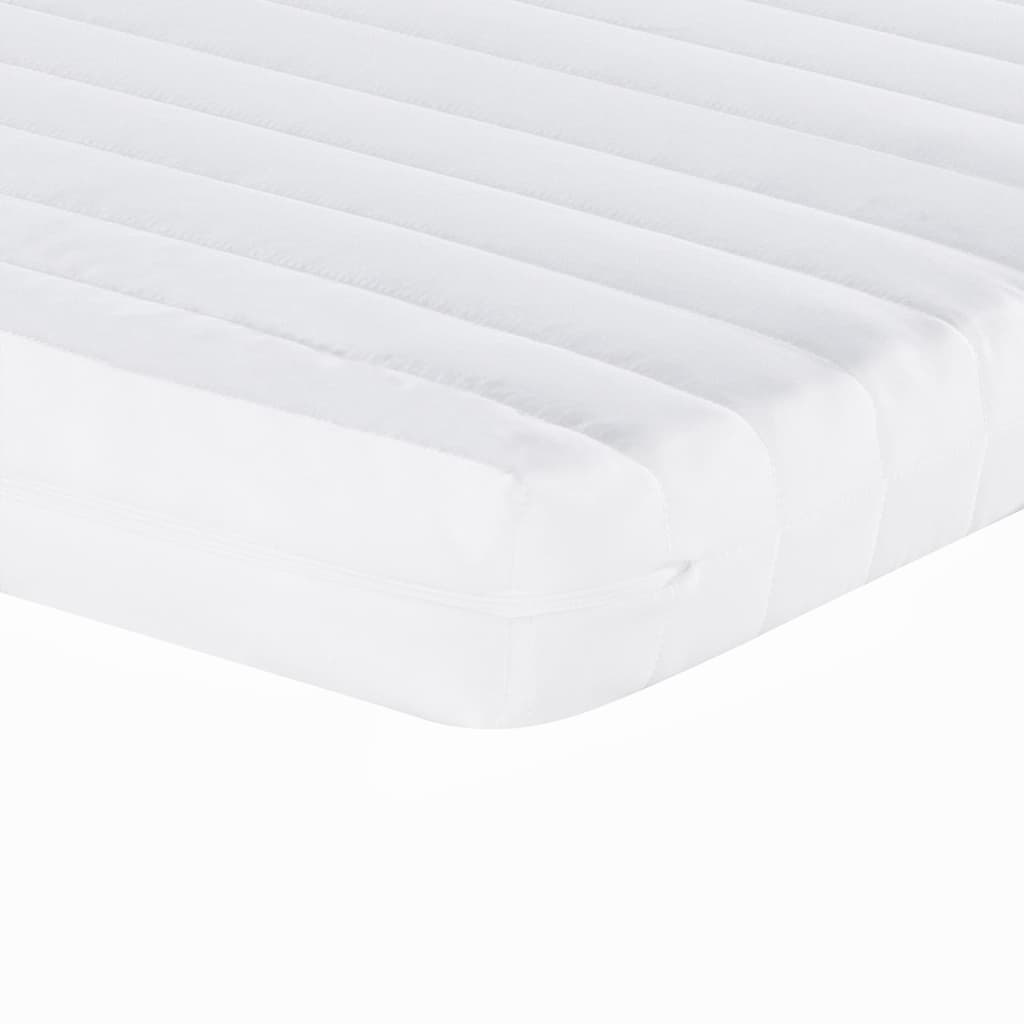 vidaXL Sofa rozsuwana z materacami, różowa, 80x200 cm, aksamit