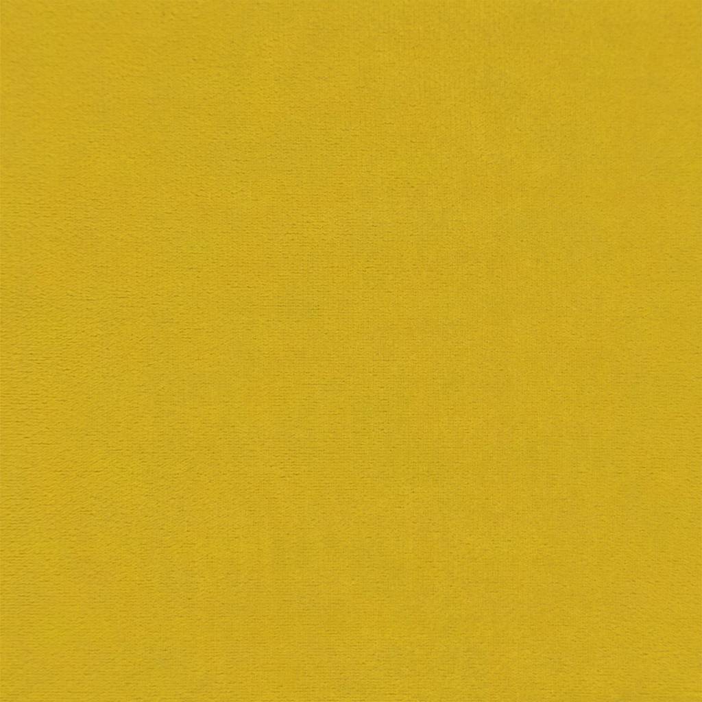 vidaXL Sofa rozsuwana z materacami, żółta, 100x200 cm, aksamit