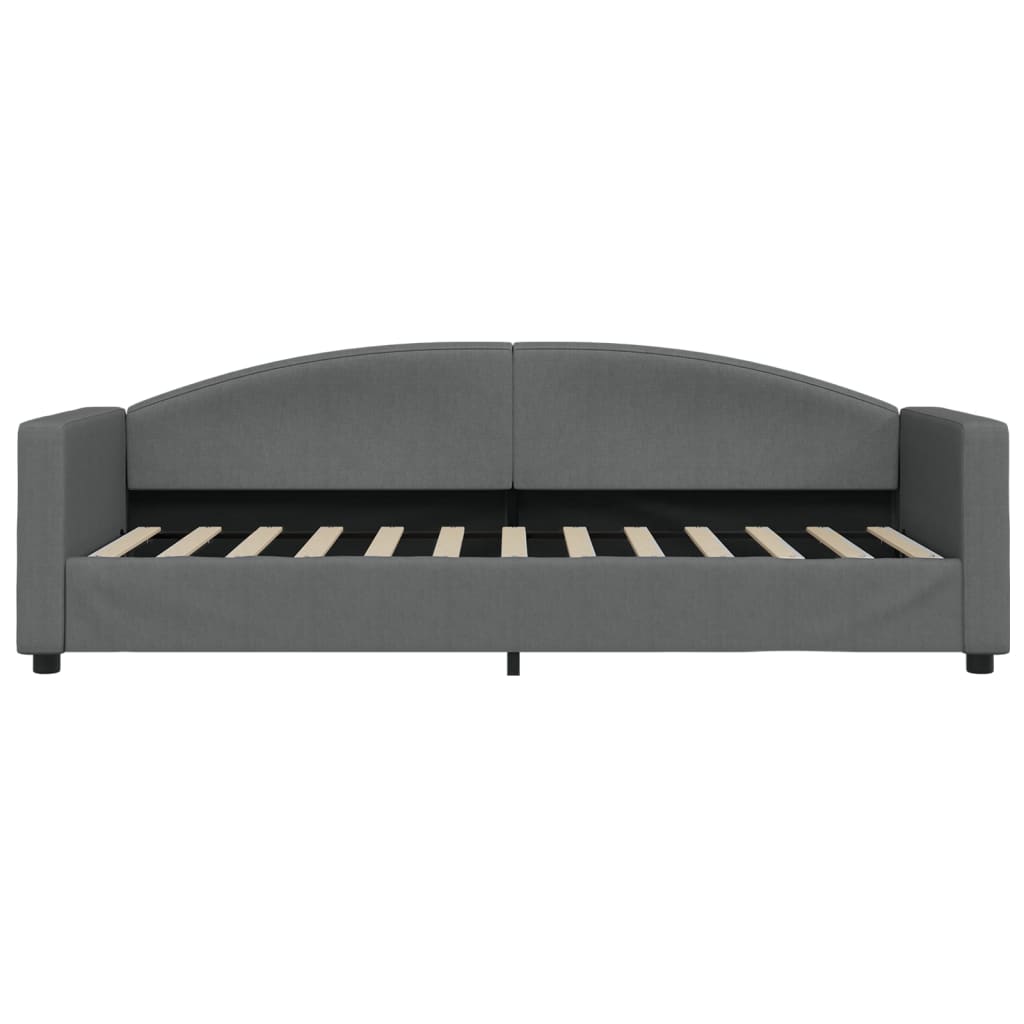 vidaXL Sofa z materacem do spania, ciemnoszara, 80x200 cm, tkanina