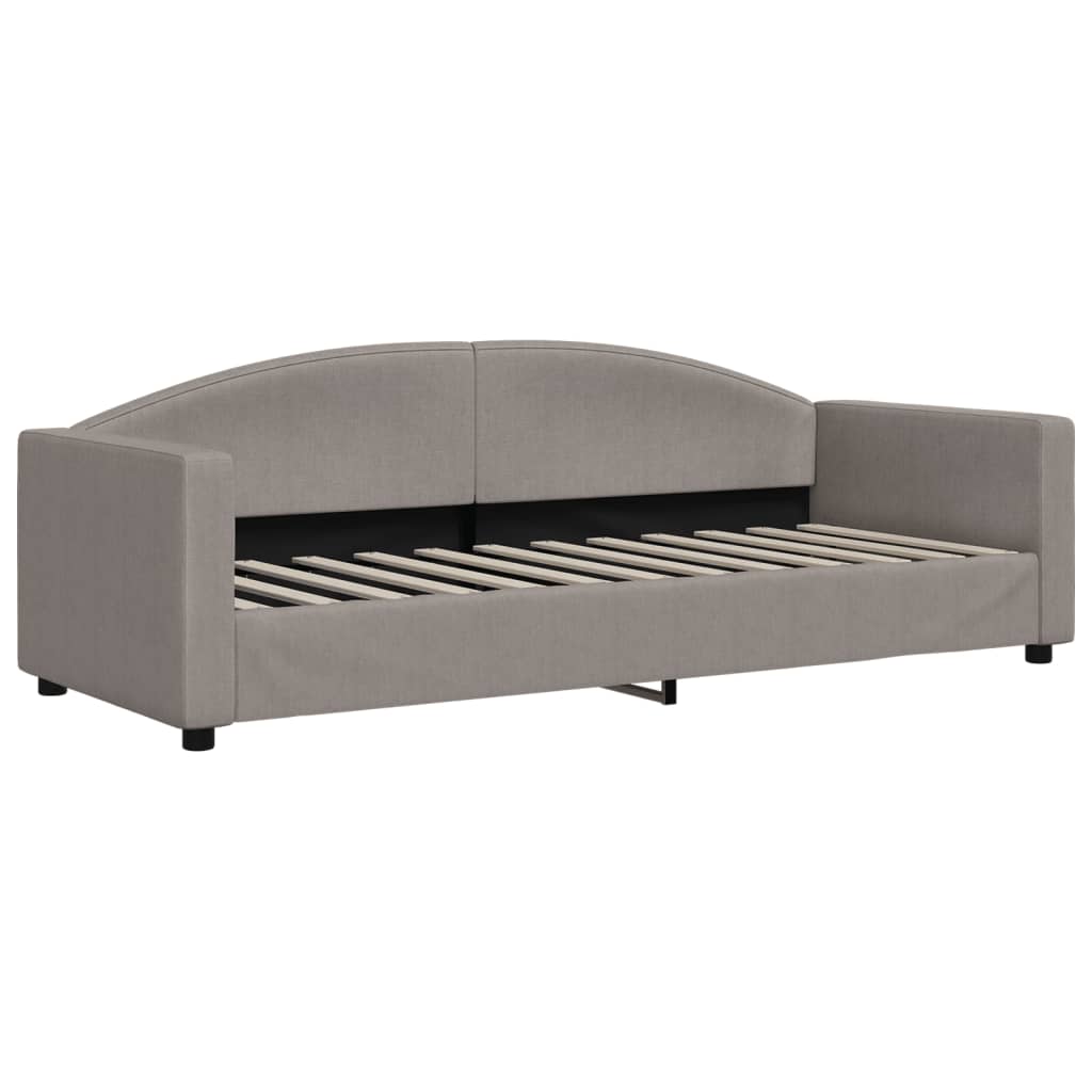 vidaXL Sofa z materacem do spania, kolor taupe, 80x200 cm, tkanina