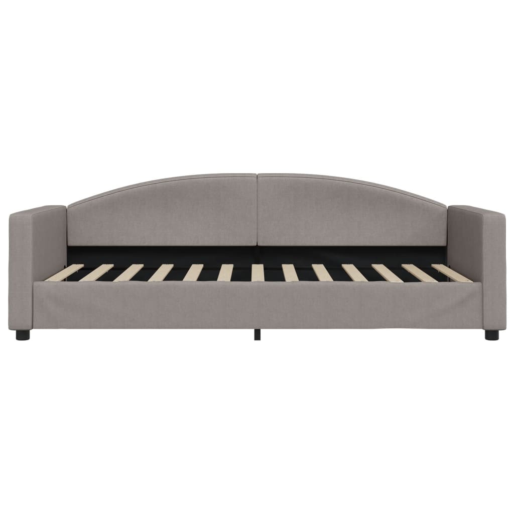 vidaXL Sofa z materacem do spania, kolor taupe, 90x200 cm, tkanina