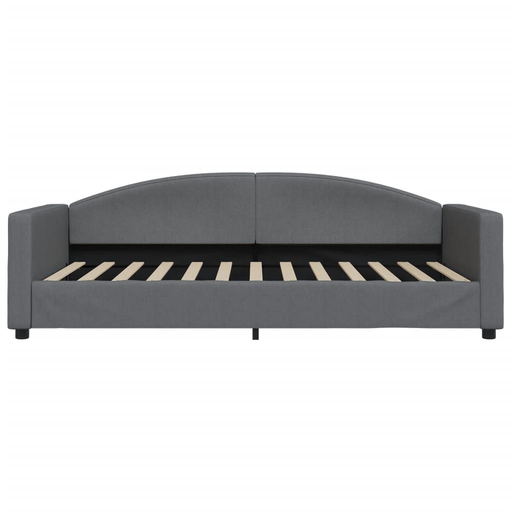 vidaXL Sofa z materacem do spania, ciemnoszara, 100x200 cm, tkanina