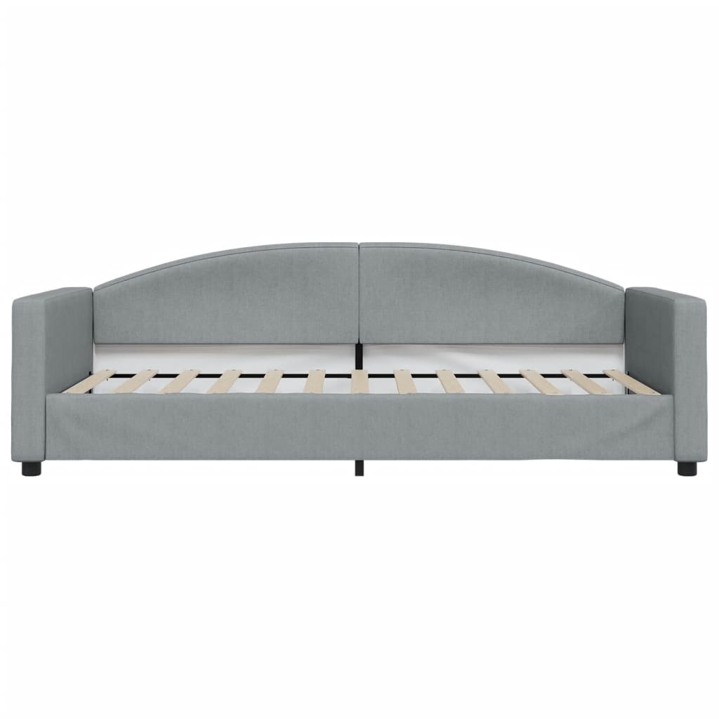 vidaXL Sofa rozsuwana, jasnoszara, 90x200 cm, tkanina