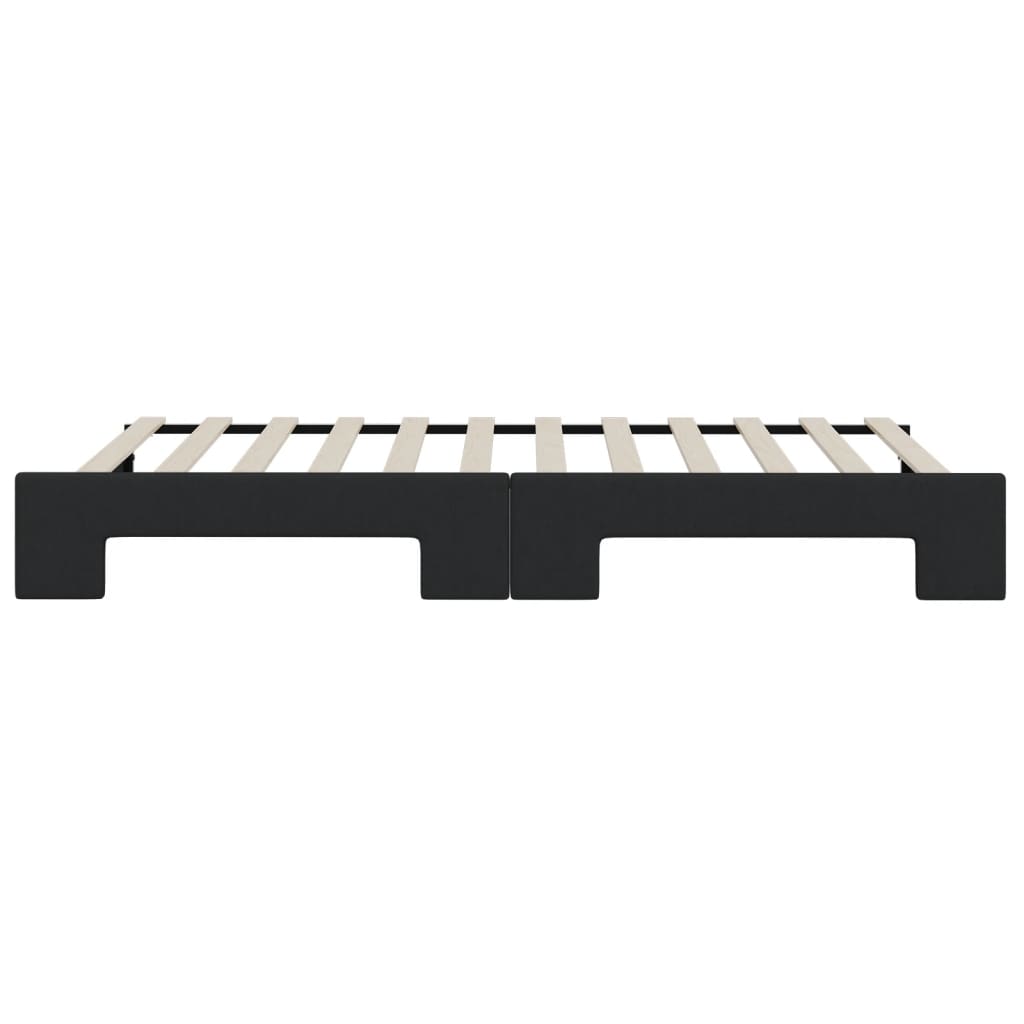 vidaXL Sofa rozsuwana, czarna, 90x200 cm, tkanina