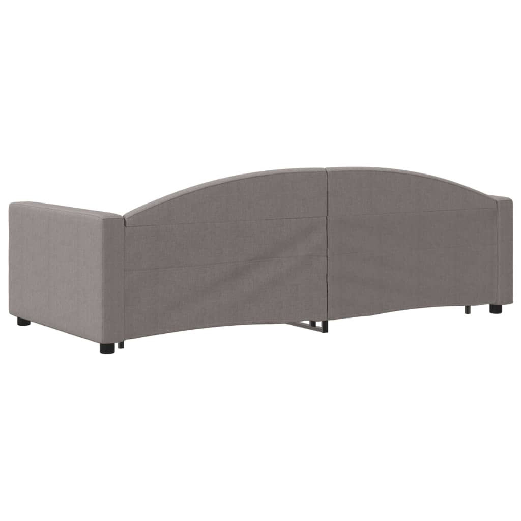 vidaXL Sofa rozsuwana, kolor taupe, 90x200 cm, tkanina