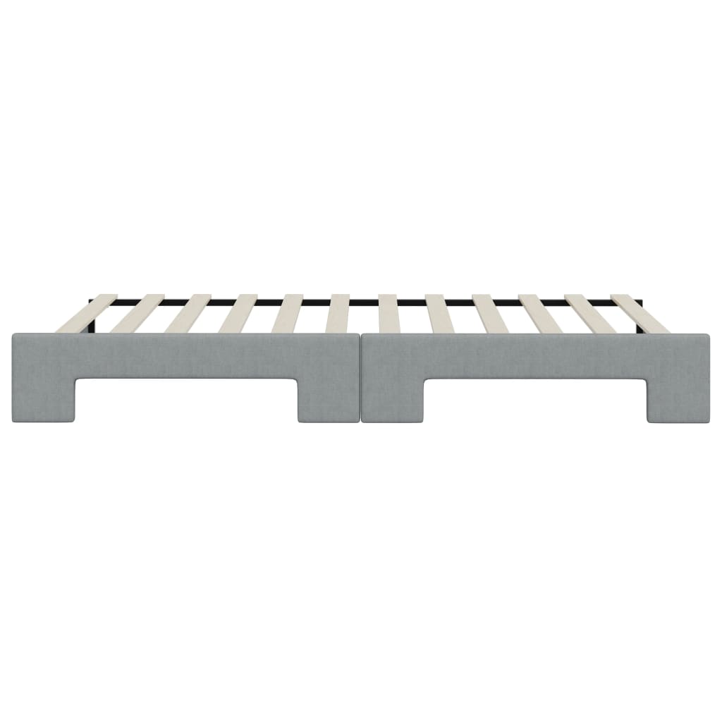 vidaXL Sofa rozsuwana, jasnoszara, 100x200 cm, tkanina