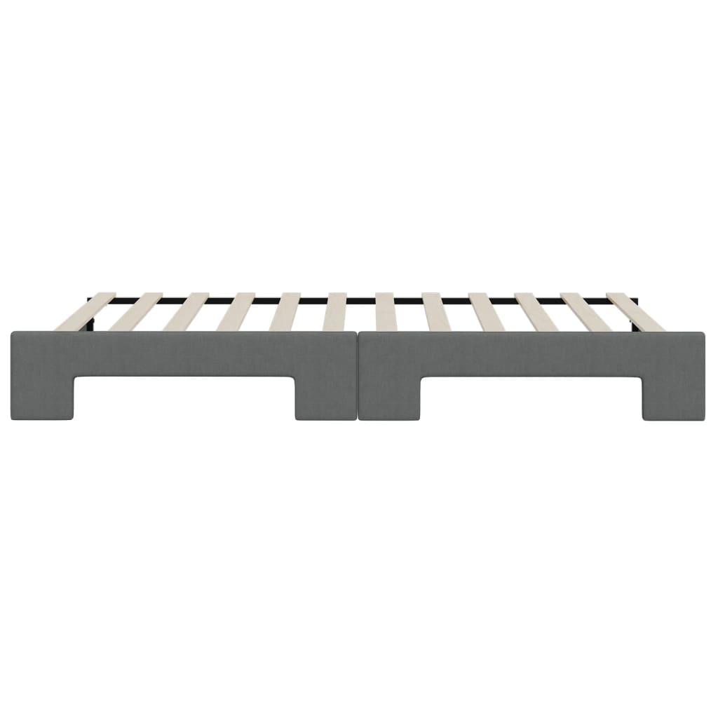 vidaXL Sofa rozsuwana, ciemnoszara, 100x200 cm, tkanina