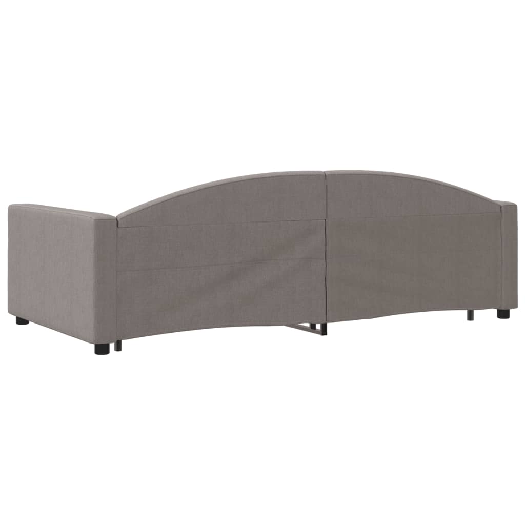 vidaXL Sofa rozsuwana, kolor taupe, 100x200 cm, tkanina