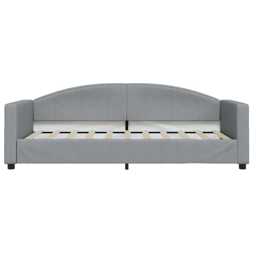 vidaXL Sofa rozsuwana, jasnoszara, 90x190 cm, tkanina