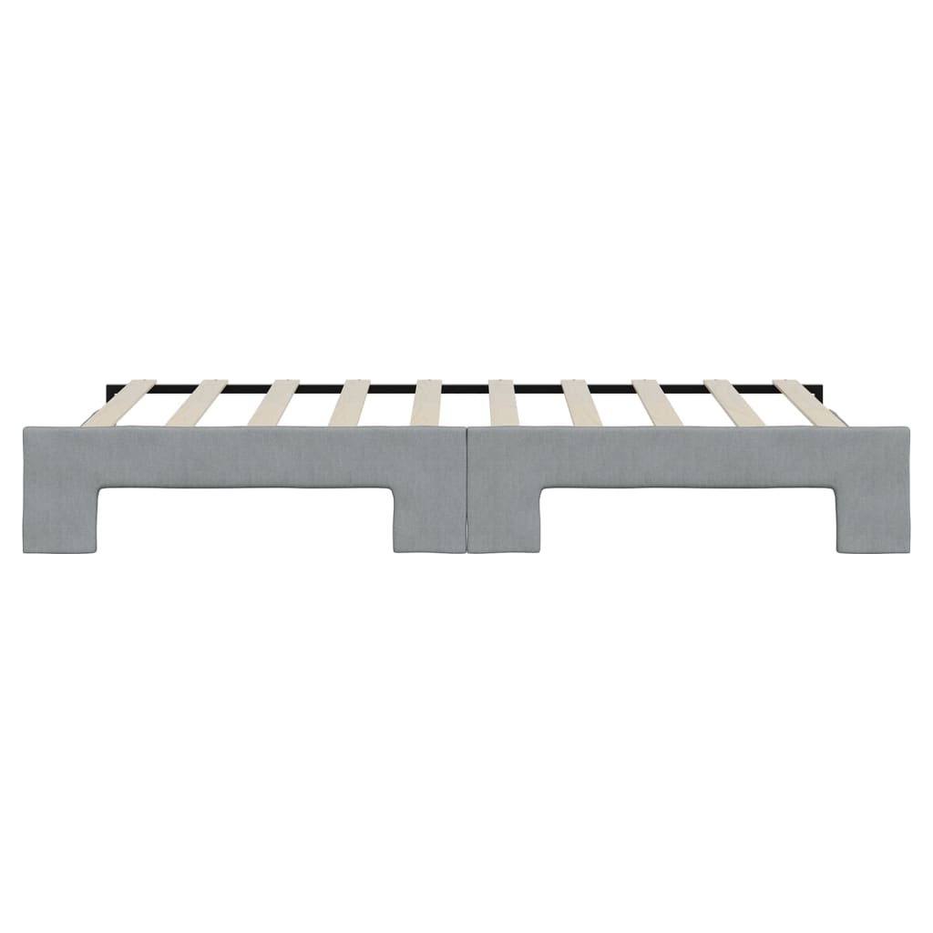 vidaXL Sofa rozsuwana, jasnoszara, 90x190 cm, tkanina