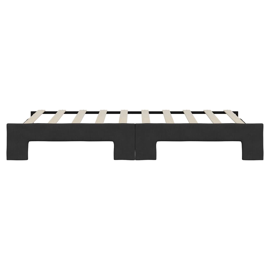 vidaXL Sofa rozsuwana, czarna, 90x190 cm, tkanina