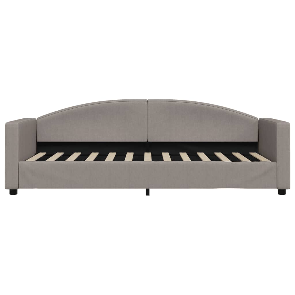 vidaXL Sofa rozsuwana z szufladami, taupe, 80x200 cm, tkanina