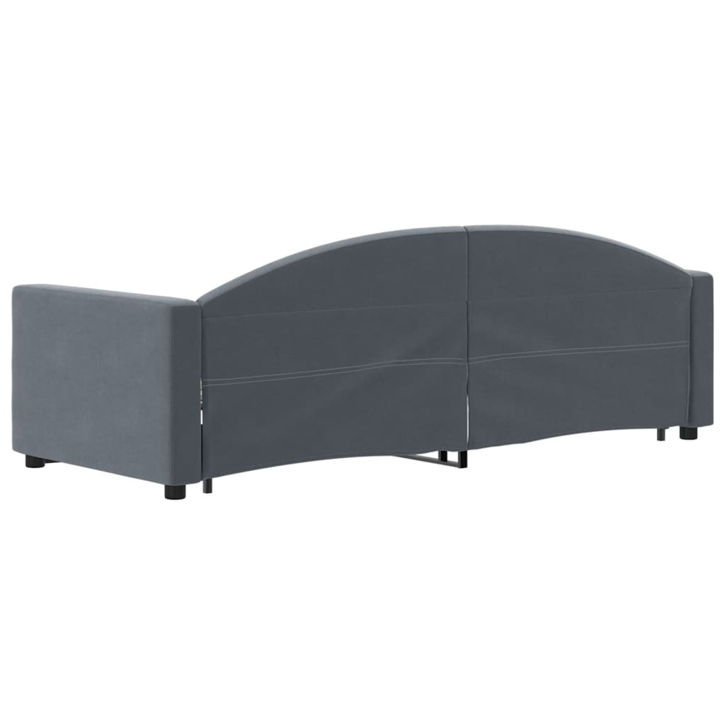 vidaXL Sofa rozsuwana, ciemnozielona, 80x200 cm, aksamit