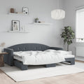 vidaXL Sofa rozsuwana, ciemnozielona, 80x200 cm, aksamit