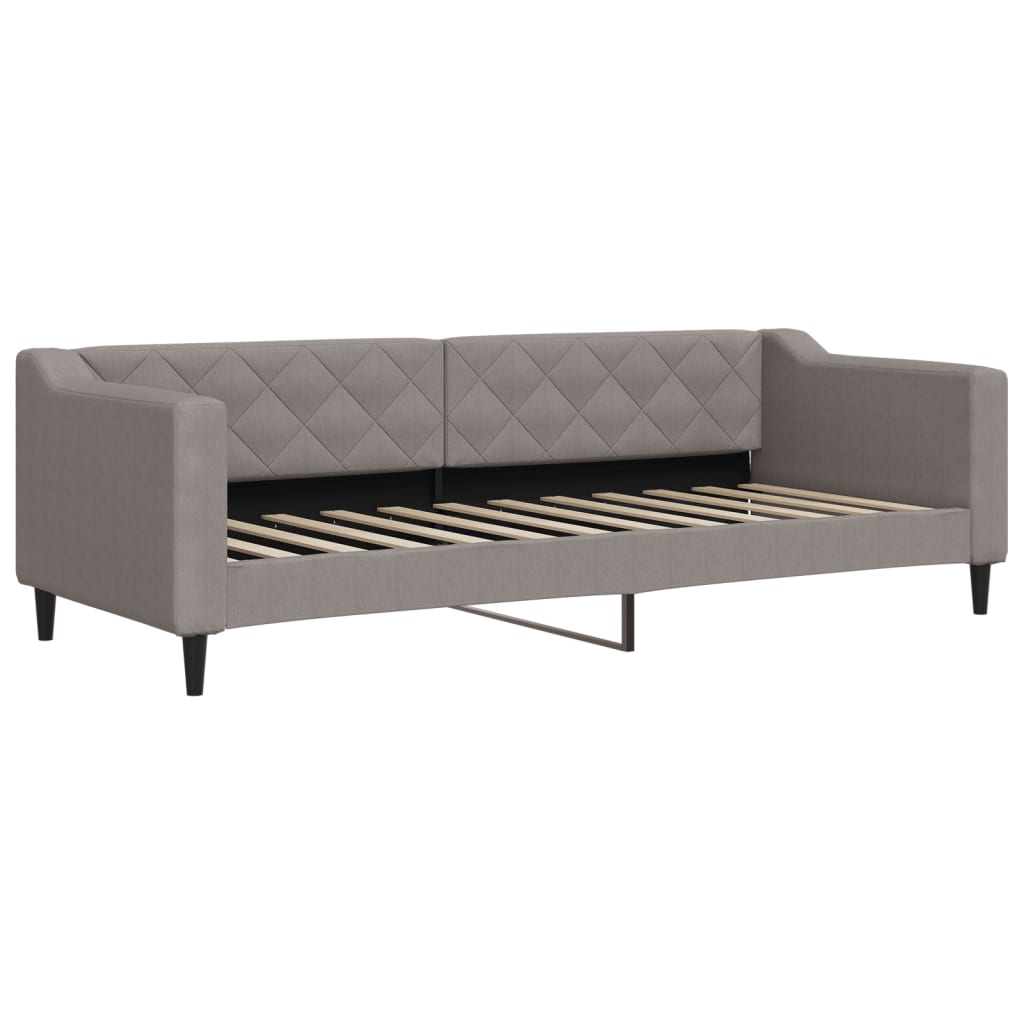 vidaXL Sofa z materacem do spania, kolor taupe, 80x200 cm, tkanina