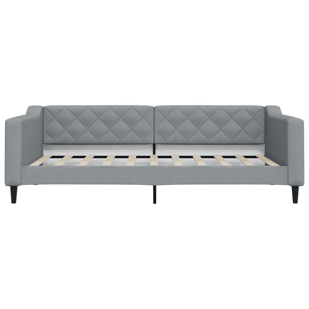 vidaXL Sofa rozsuwana, jasnoszara, 100x190 cm, tkanina