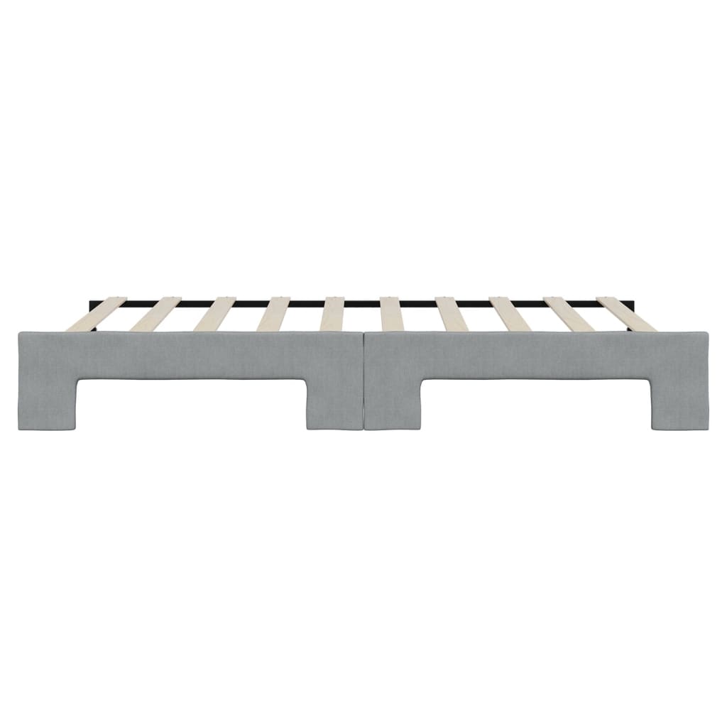 vidaXL Sofa rozsuwana, jasnoszara, 100x190 cm, tkanina