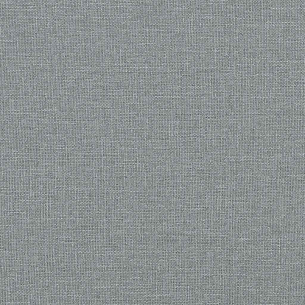 vidaXL Sofa rozsuwana z szufladami, jasnoszara, 100x190 cm, tkanina
