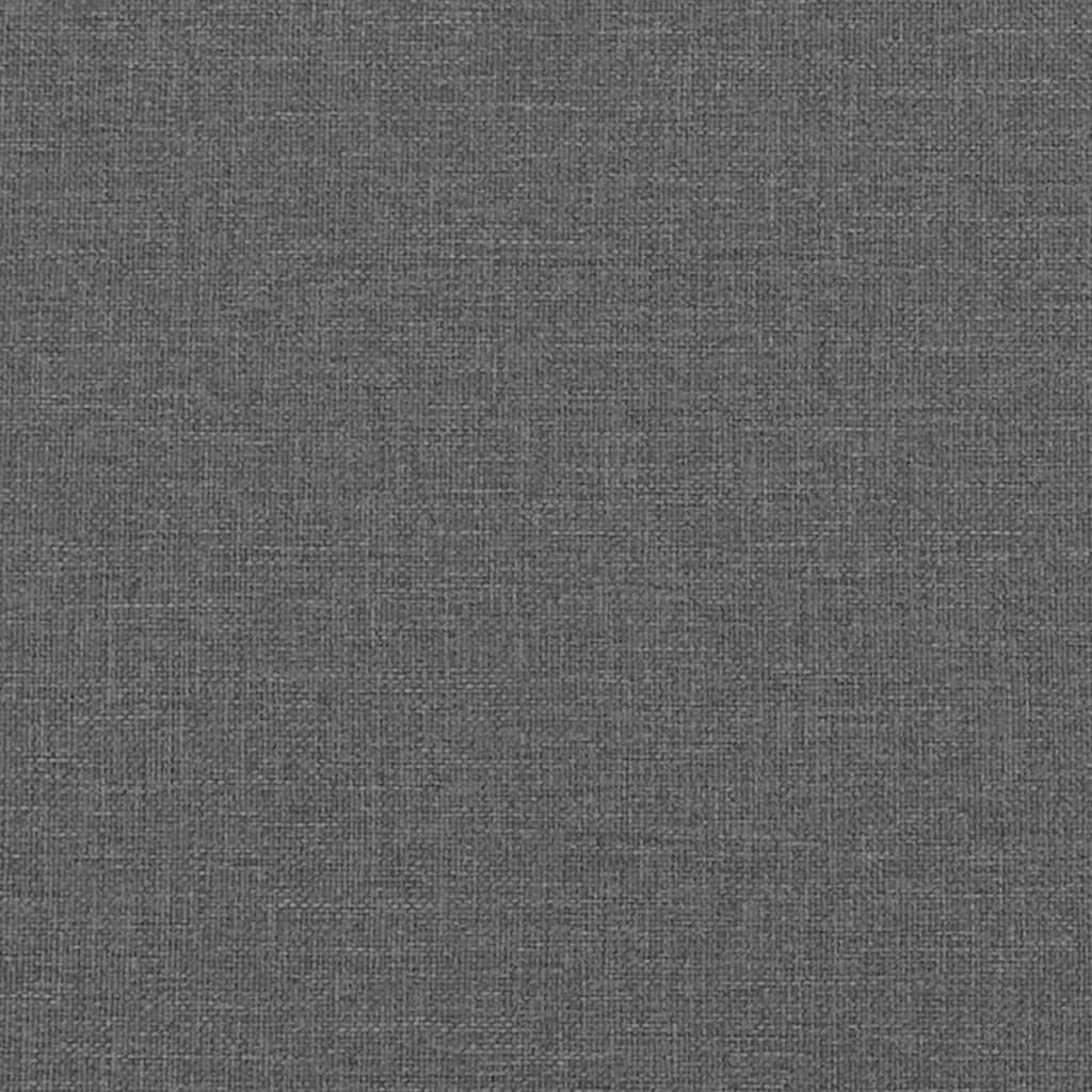 vidaXL Sofa rozsuwana z szufladami, ciemnoszara, 80x200 cm, tkanina