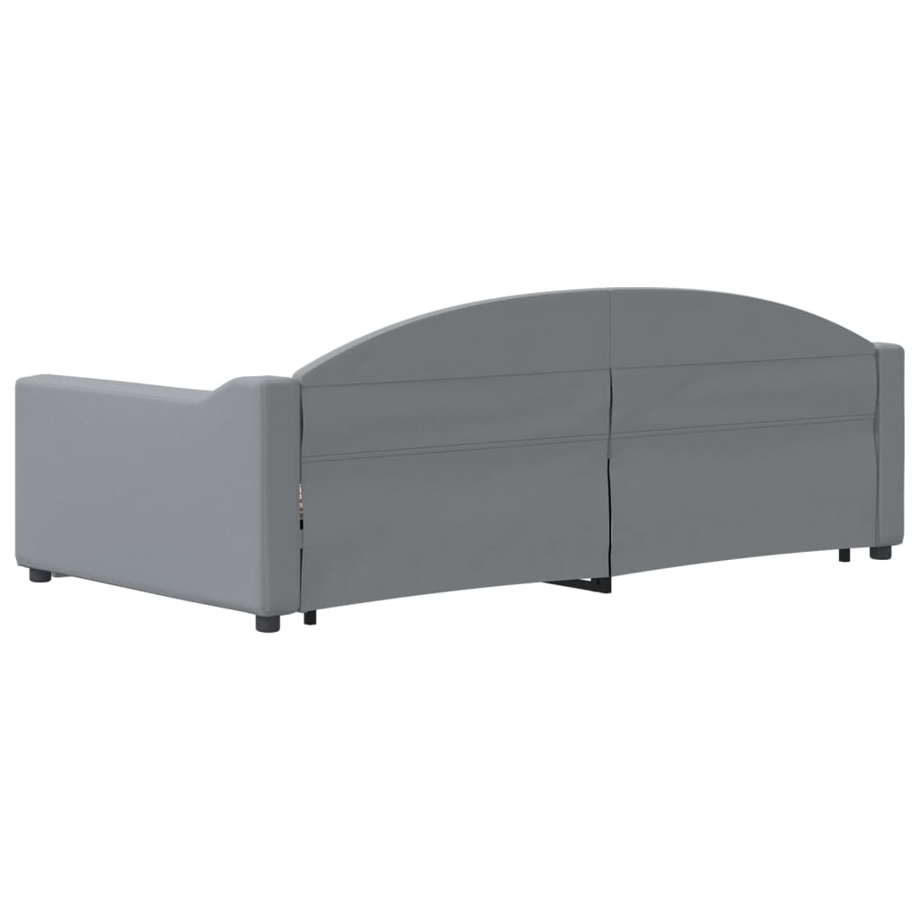 vidaXL Sofa rozsuwana, jasnoszara, 100x190 cm, tkanina