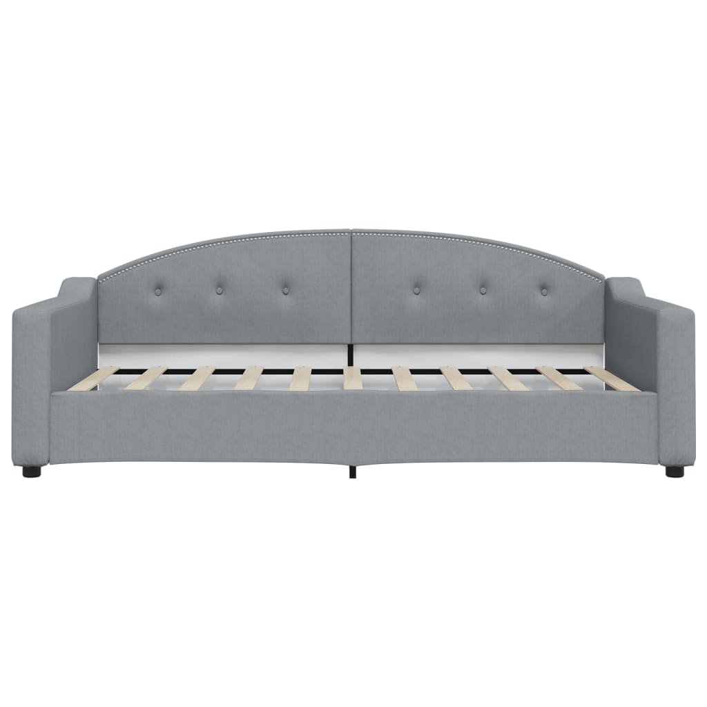 vidaXL Sofa rozsuwana, jasnoszara, 100x190 cm, tkanina
