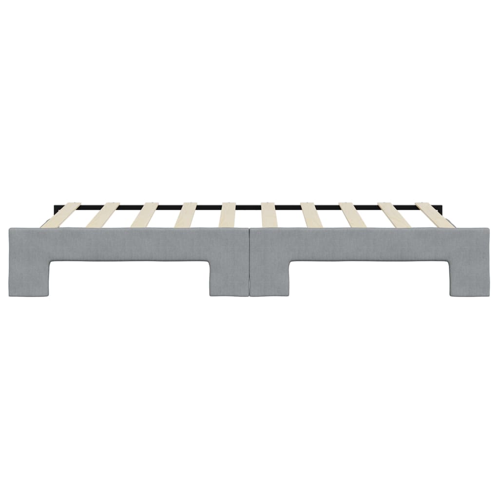 vidaXL Sofa rozsuwana, jasnoszara, 100x190 cm, tkanina