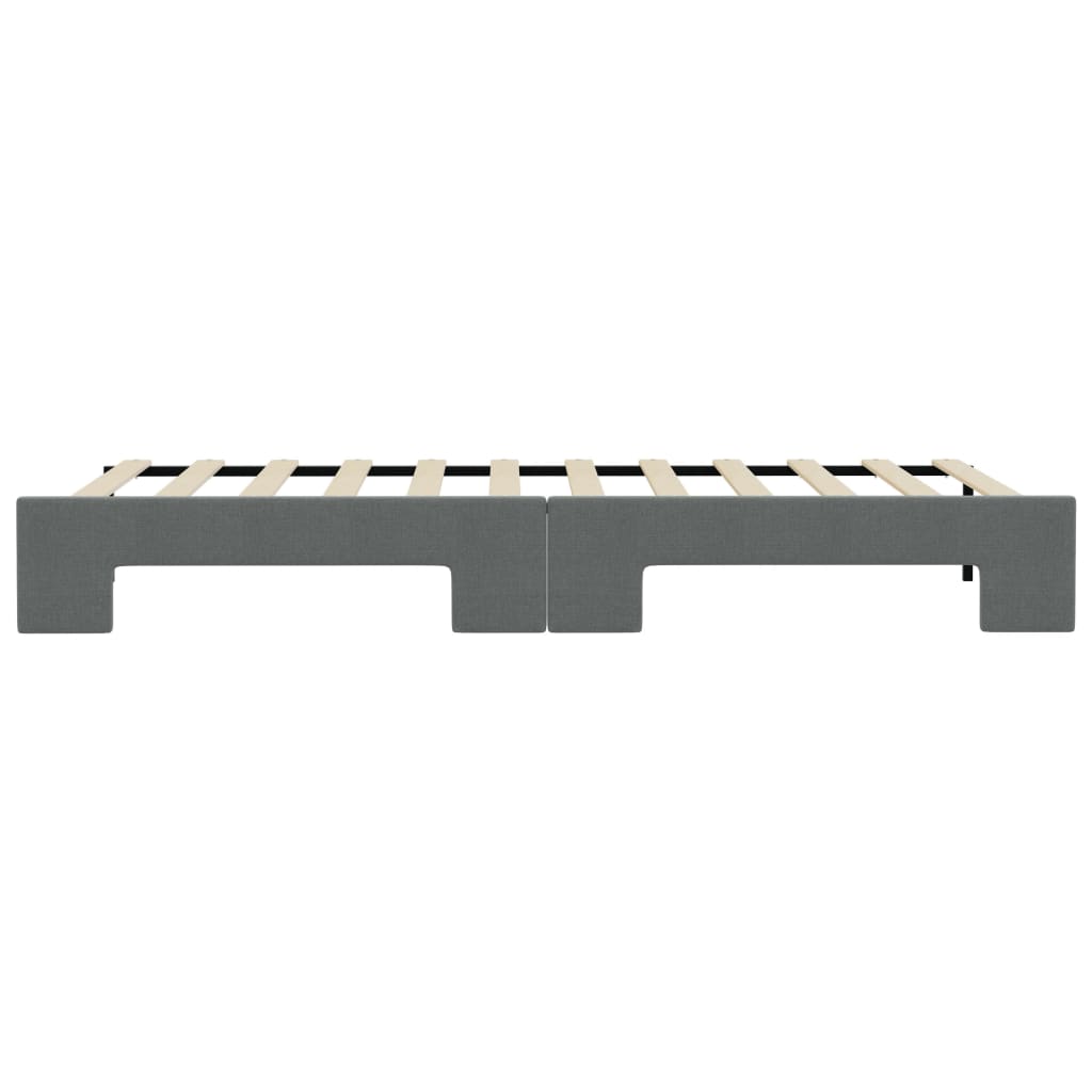 vidaXL Sofa rozsuwana, ciemnoszara, 90x200 cm, tkanina