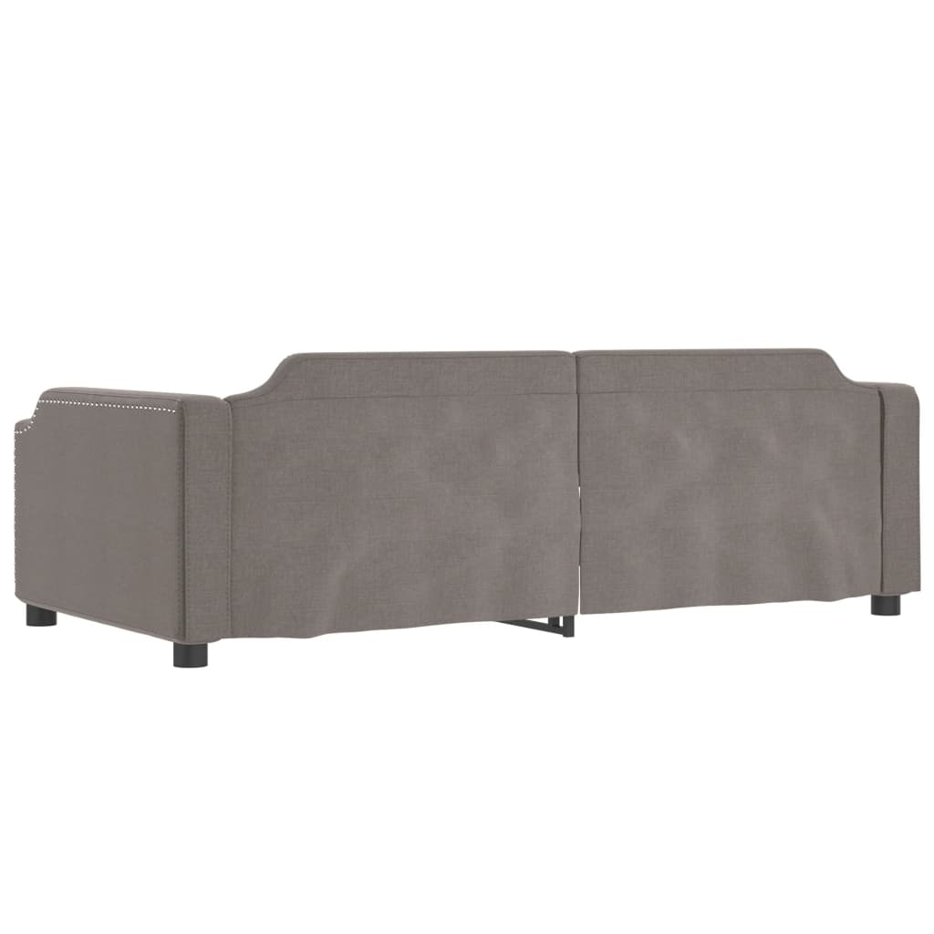 vidaXL Sofa rozsuwana, kolor taupe, 90x200 cm, tkanina