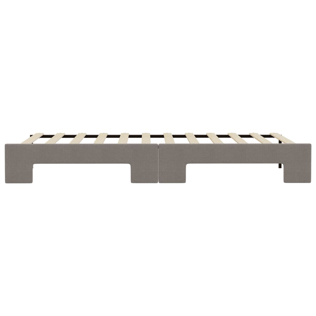 vidaXL Sofa rozsuwana, kolor taupe, 90x200 cm, tkanina