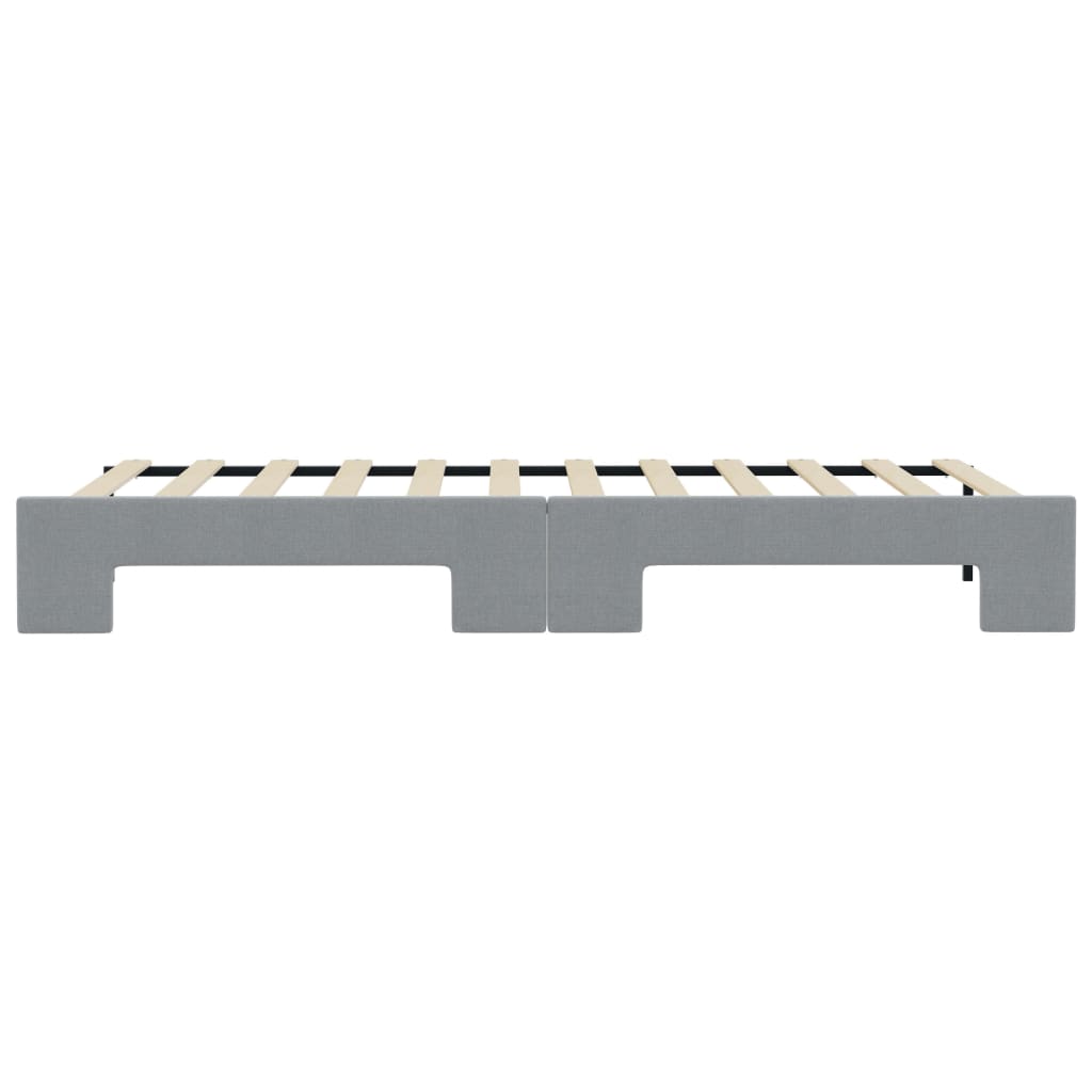vidaXL Sofa rozsuwana, jasnoszara, 100x200 cm, tkanina