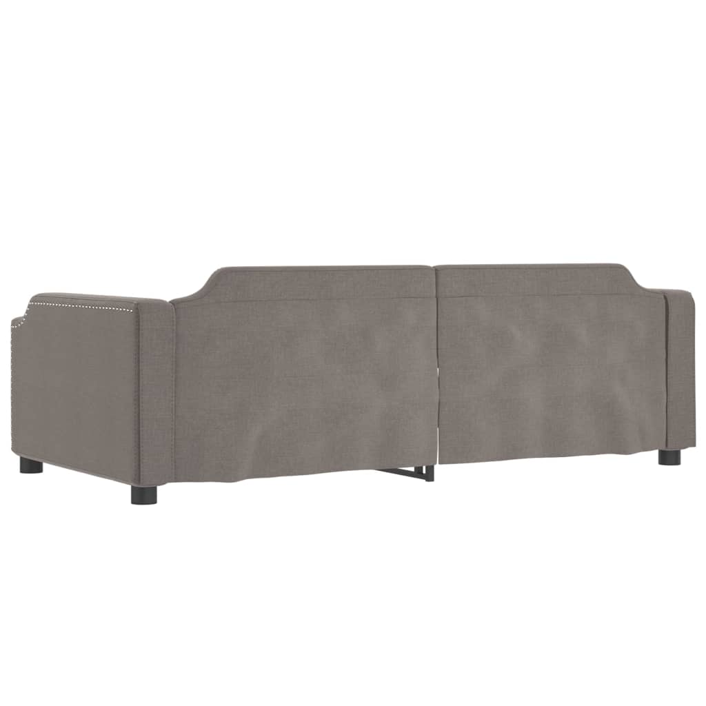 vidaXL Sofa rozsuwana, kolor taupe, 100x200 cm, tkanina