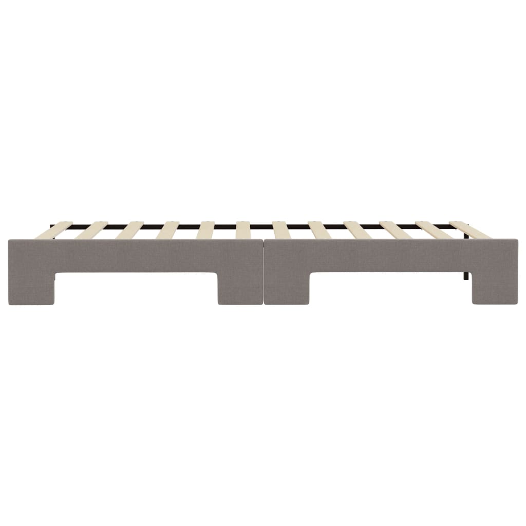 vidaXL Sofa rozsuwana, kolor taupe, 100x200 cm, tkanina