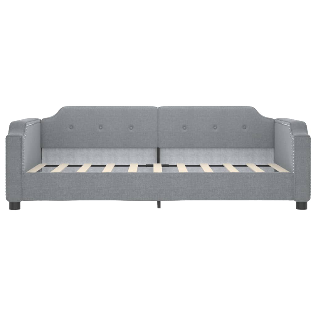 vidaXL Sofa rozsuwana, jasnoszara, 90x190 cm, tkanina