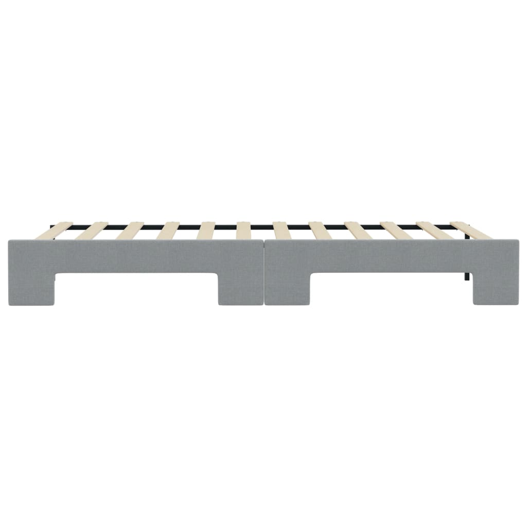 vidaXL Sofa rozsuwana, jasnoszara, 90x190 cm, tkanina