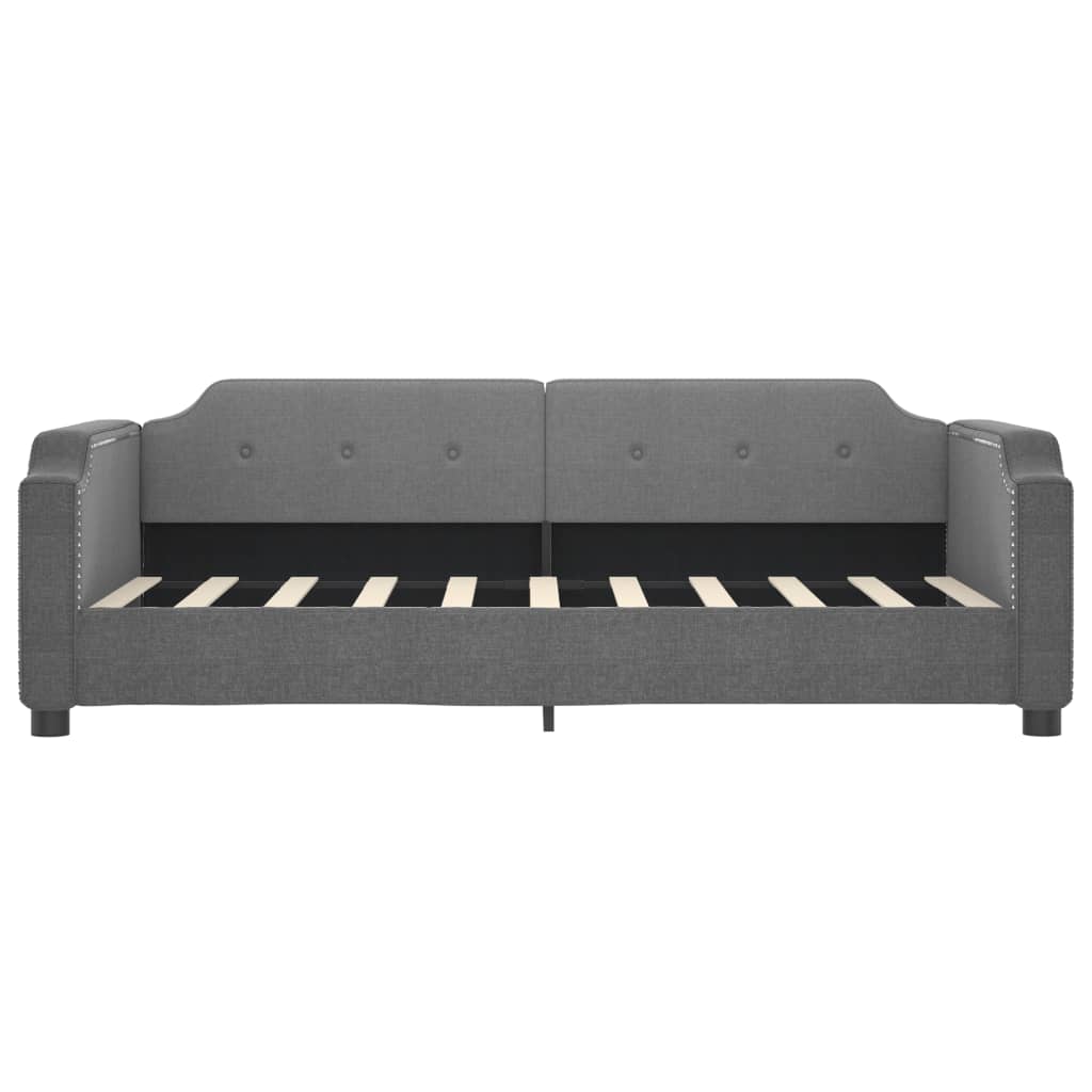 vidaXL Sofa rozsuwana, ciemnoszara, 90x190 cm, tkanina