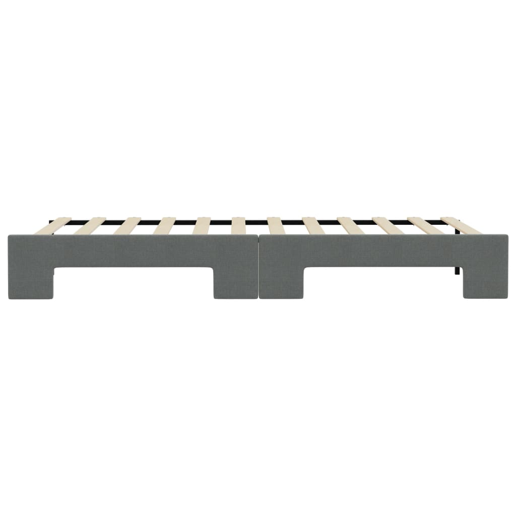 vidaXL Sofa rozsuwana, ciemnoszara, 90x190 cm, tkanina