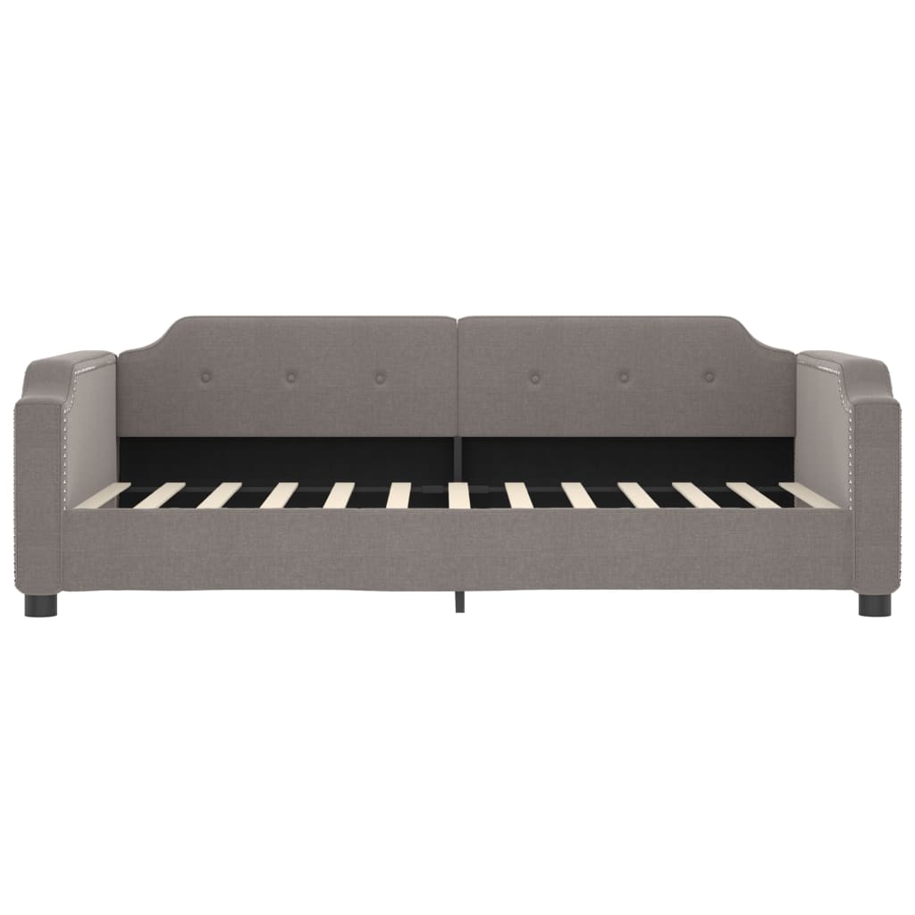 vidaXL Sofa rozsuwana z szufladami, taupe, 80x200 cm, tkanina