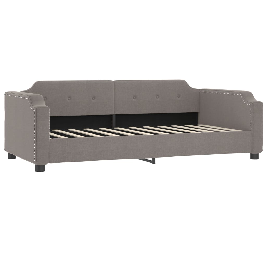 vidaXL Sofa rozsuwana z szufladami, taupe, 80x200 cm, tkanina