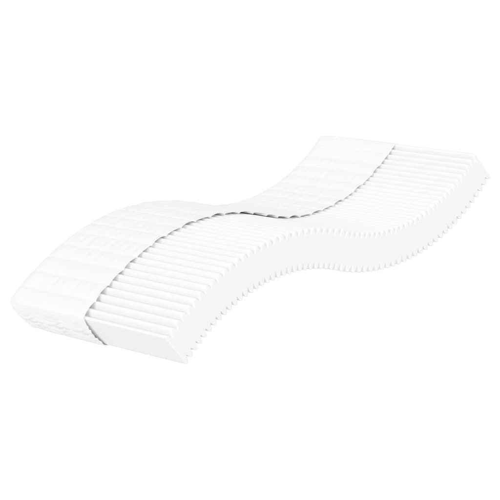 vidaXL Sofa z materacem, biała, 90x200 cm, sztuczna skóra