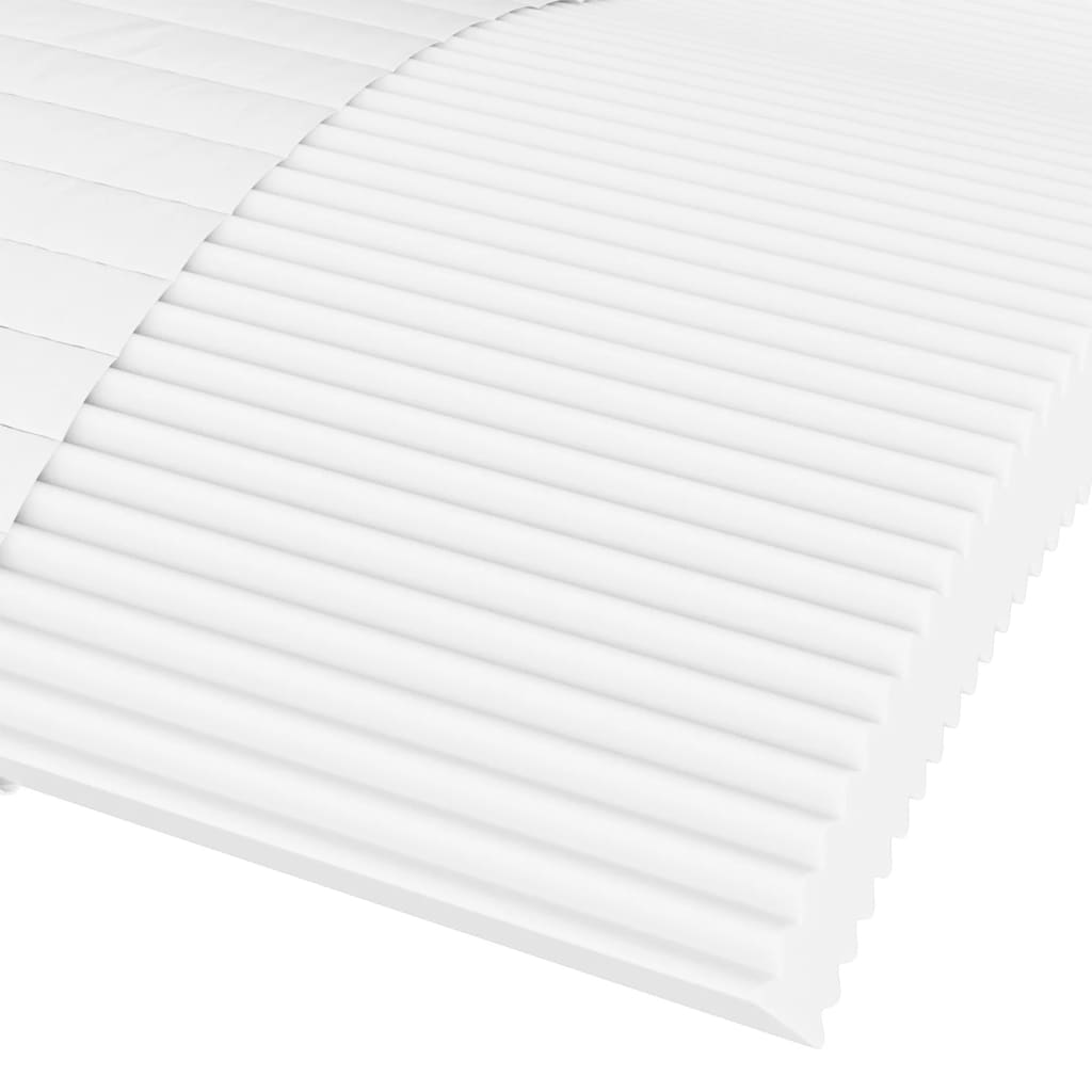 vidaXL Sofa z materacem, kremowa, 90x200 cm, sztuczna skóra