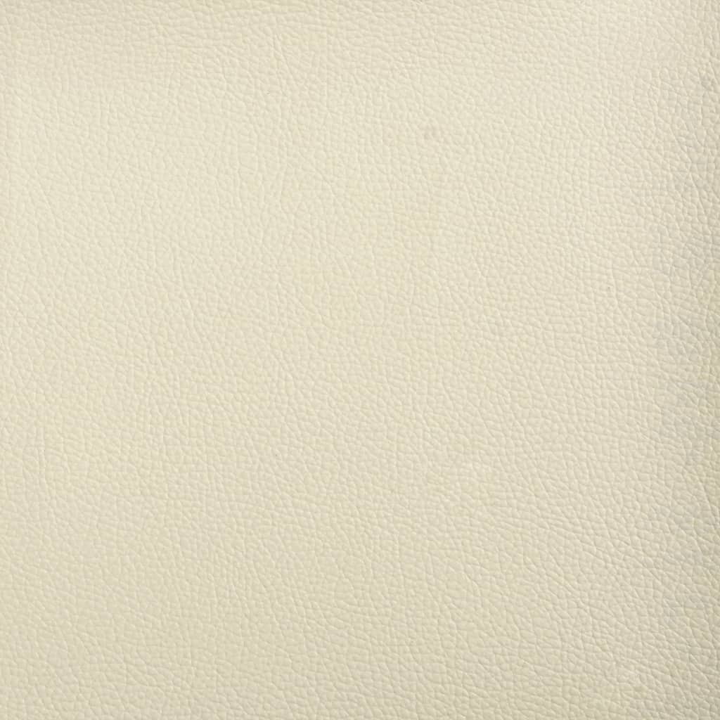 vidaXL Sofa rozsuwana, kremowa, 90x200 cm, sztuczna skóra