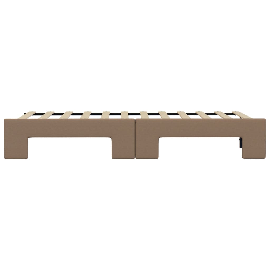 vidaXL Sofa rozsuwana, cappuccino, 90x200 cm, sztuczna skóra