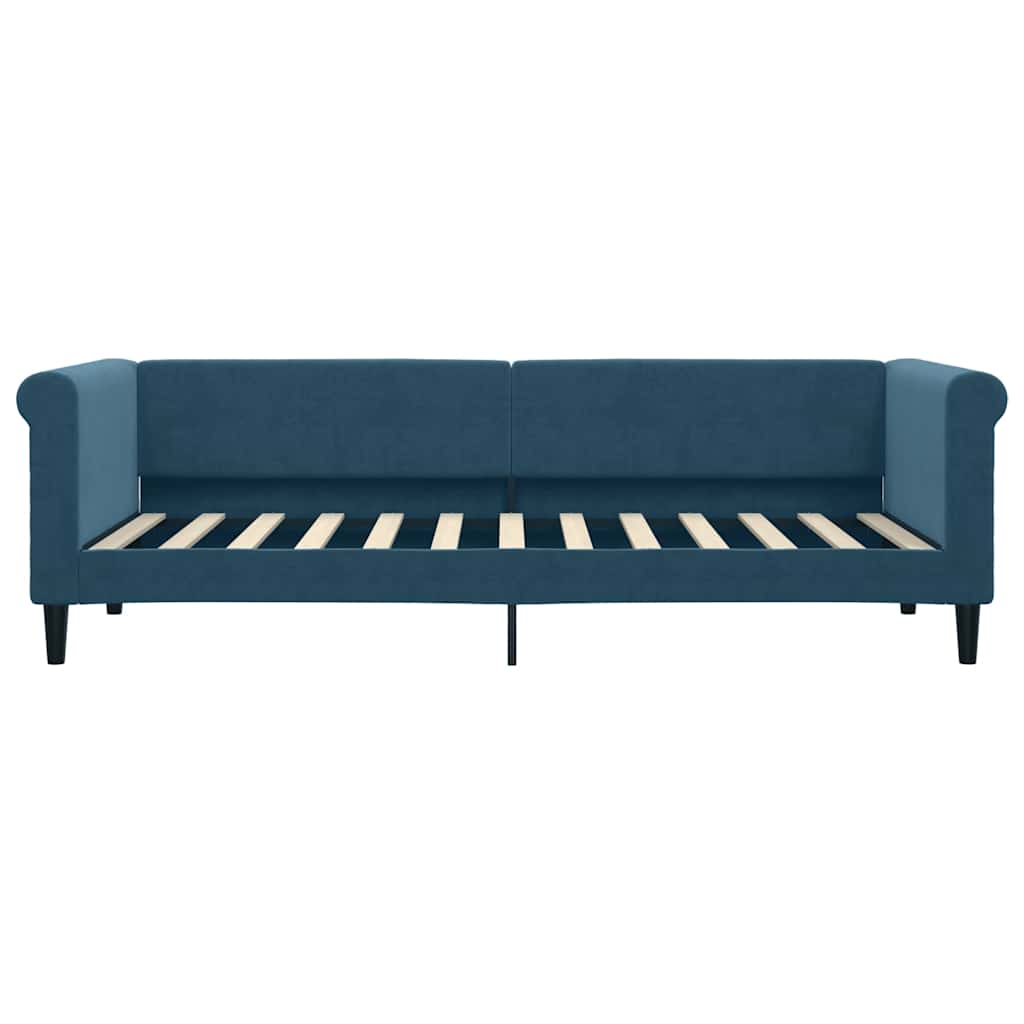vidaXL Sofa rozsuwana, niebieska, 80x200 cm, aksamit