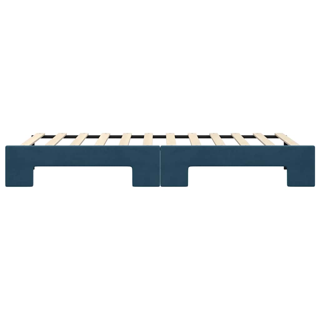 vidaXL Sofa rozsuwana, niebieska, 80x200 cm, aksamit