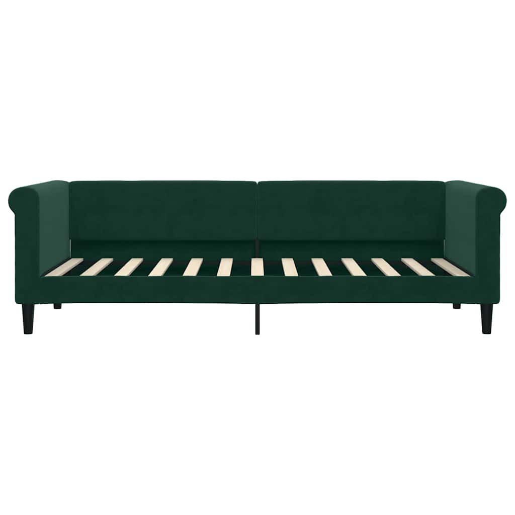 vidaXL Sofa rozsuwana, ciemnozielona, 80x200 cm, aksamit