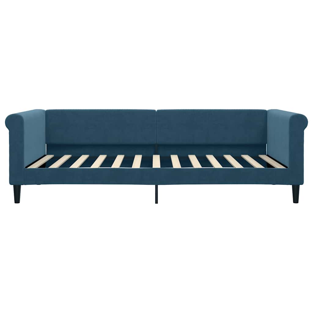 vidaXL Sofa rozsuwana, niebieska, 100x200 cm, aksamit