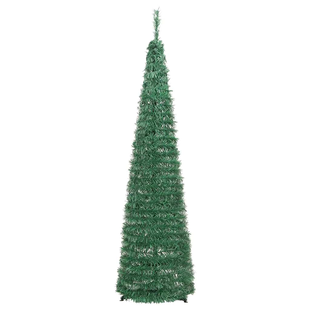 vidaXL Sztuczna choinka typu pop-up, 50 LED, zielona, 120 cm