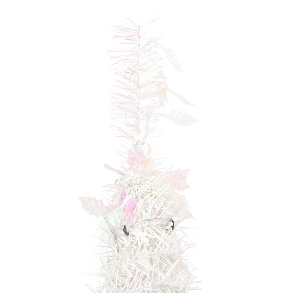 vidaXL Sztuczna choinka typu pop-up, 150 LED, biała, 180 cm