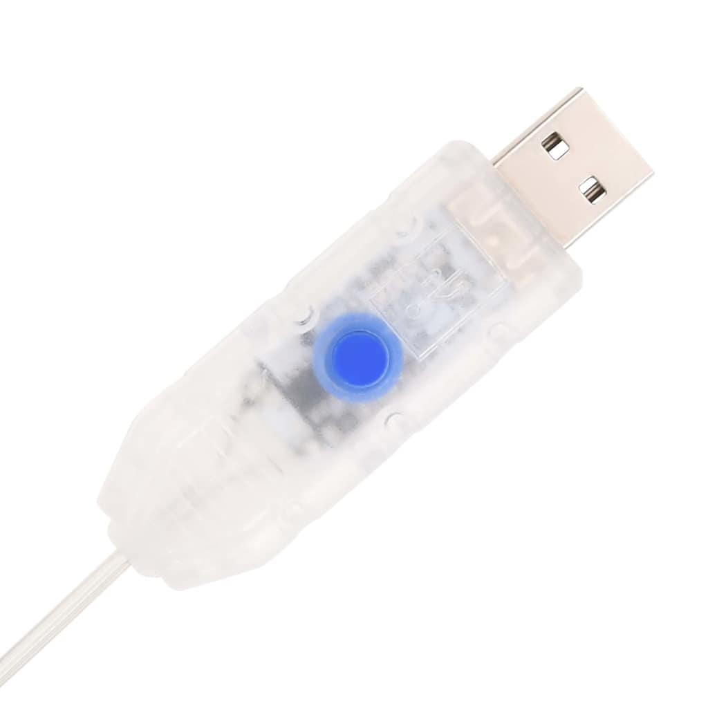 vidaXL Sztuczna choinka typu pop-up, 200 LED, biała, 210 cm